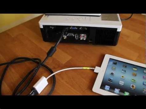 hook up ipad to epson projector